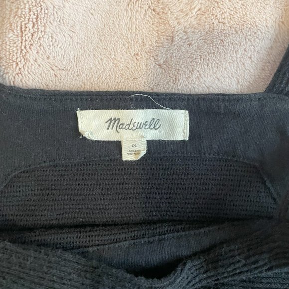 Madewell Black Sleeveless Tie Straps Halter Top - Picture 5 of 6